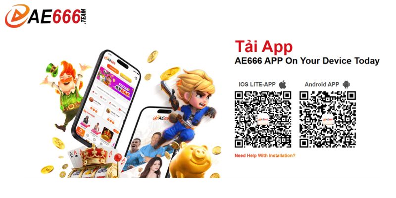 Hướng dẫn vào tải app AE666 đầy đủ